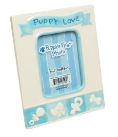 Blue Puppy's First Photo Frame