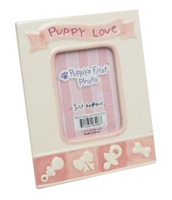 Pink Puppy's First Photo Frame