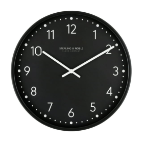 Mainstays 15.5" Black Round Indoor Analog Wall Clock