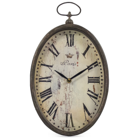 Paris Oval Wall Clock