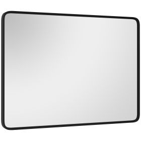 40 x 30 Inch Wall Mirror, Aluminum Frame Rectangular Wall Mirrors Decorative Mirror, 5-Layer Float Technology Mirror for Home Decor, Bathroom