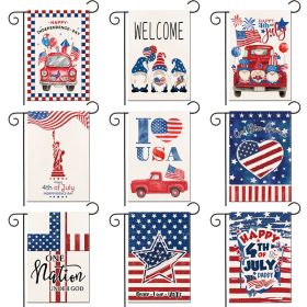 1pc Printed Garden Flag; Patriotic 4th Of July Memorial Day Independence Day Flag; Yard Outdoor Flag; Yard Decoration; Yard Supplies; Party Decor; Hol (size: No.11 pattern)