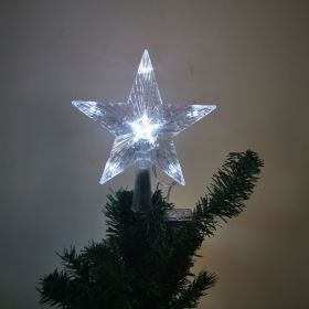 Christmas Tree Light Led Star Light; Five-Pointed Star Lights Plugged Into The Room Decoration (Color: normal white, Style: 30-l)