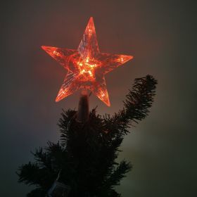 Christmas Tree Light Led Star Light; Five-Pointed Star Lights Plugged Into The Room Decoration (Color: Red, Style: 10-s)