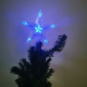 Christmas Tree Light Led Star Light; Five-Pointed Star Lights Plugged Into The Room Decoration (Color: Blue, Style: 10-s)