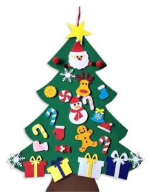 Handmade Children'S Diy Felt Christmas Tree Decorated Felt Christmas Tree (Style: 8)