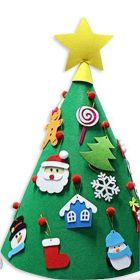 Handmade Children'S Diy Felt Christmas Tree Decorated Felt Christmas Tree (Style: 9)