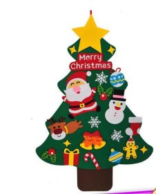 Handmade Children'S Diy Felt Christmas Tree Decorated Felt Christmas Tree (Style: 4)