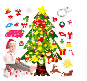 Handmade Children'S Diy Felt Christmas Tree Decorated Felt Christmas Tree (Style: 2)