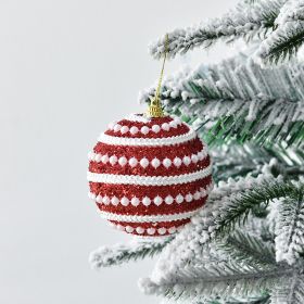 Christmas Tree Decoration Pendant Colorful Ball Christmas Ball 8cm Pendant Hanging Ball Ornament (select: christmas tree decoration-3)