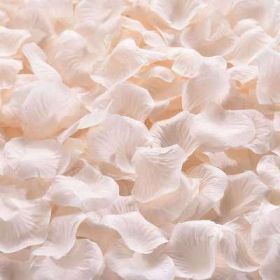 Artificial Rose Petal Artificial Flower Silk Petals Valentine Day Wedding Flower Decoration Flowers (Color: champagne, size: 1000pcs)