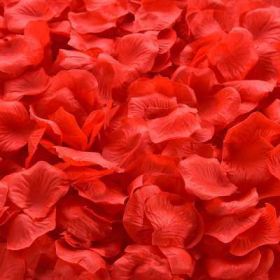 Artificial Rose Petal Artificial Flower Silk Petals Valentine Day Wedding Flower Decoration Flowers (Color: Red, size: 500pcs)