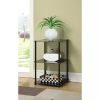 Classic Glass Tall 3 Tier End End Table