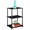 Classic Glass Tall 3 Tier End End Table