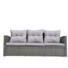 Direct Wicker Outdoor Patio Conversation Set with Storage Box with Cushion